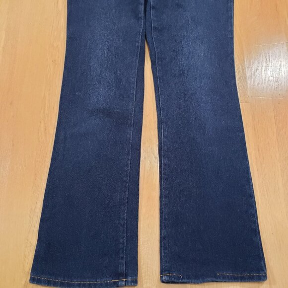 Zenergy by Chicos Women Jeans Size 1/M8 Regular Dark Blue Denim Stretch - Picture 3 of 15